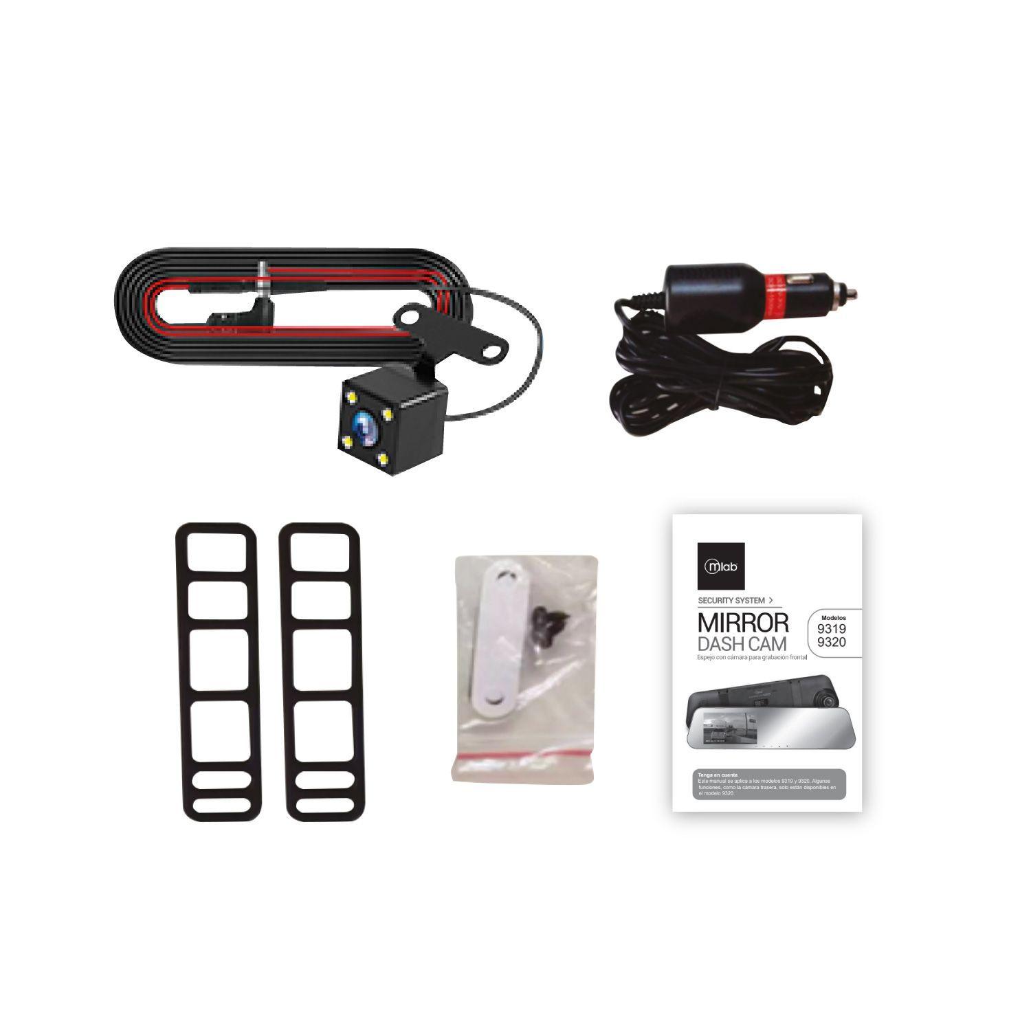 Camara MLaB Espejo  AutoDVR FHD 2 CAMARAS FRONT 1080p / BACK 720p-4