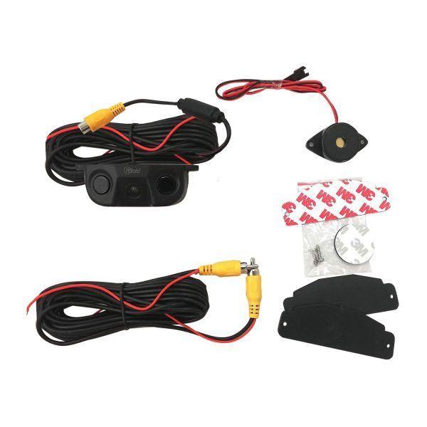Camara Retroceso MLAB + SENSOR PARKING OSD COLOR IP67 3 EN 1-1