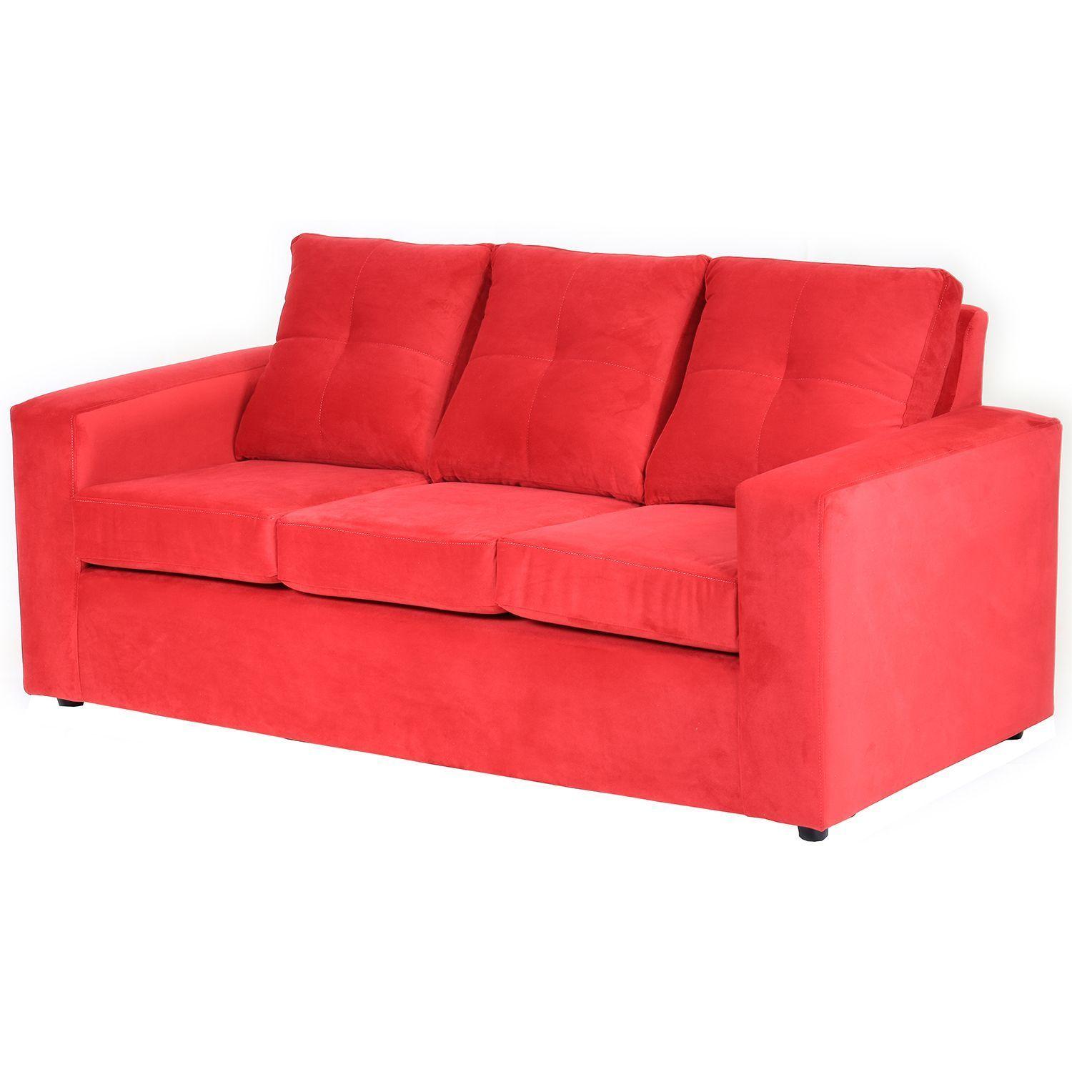 Living Emilia 3 Cuerpos Y 2 Poufs - Tela Felpa-2