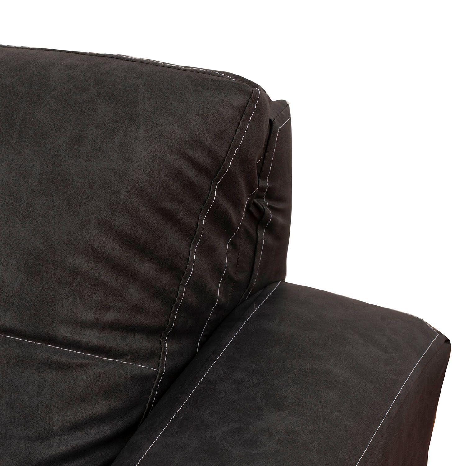 Living Emilia 3 Cuerpos Y 2 Poufs - Cuero Sintético Auris-4