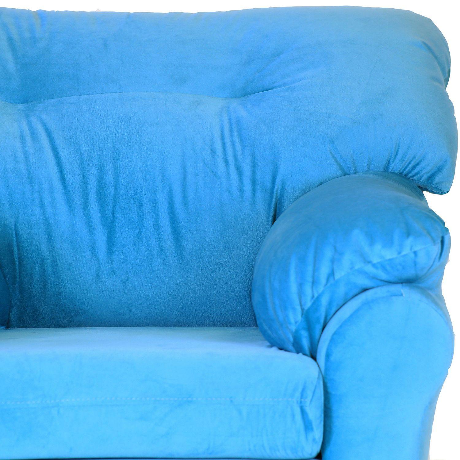 Sofá América 1 Cuerpo - Tela Felpa-3