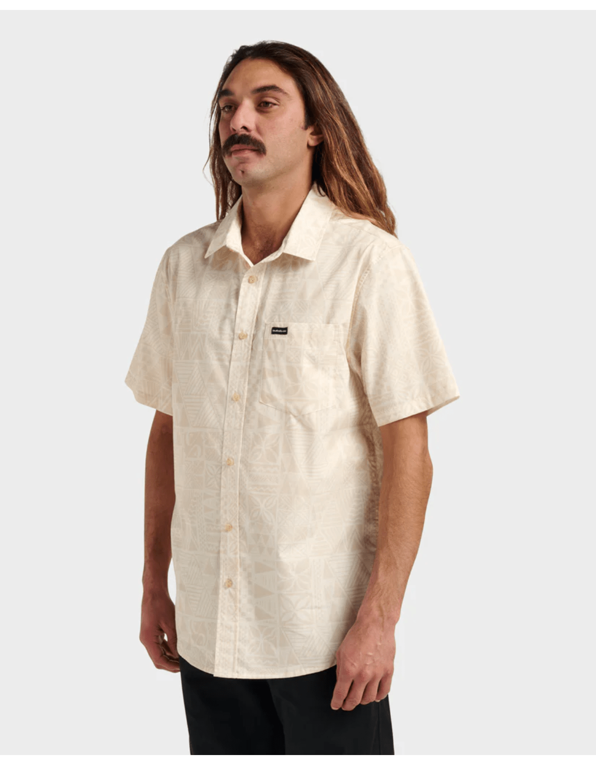 Camisa Quiksilver Makaha Classic Ss Blanco-1