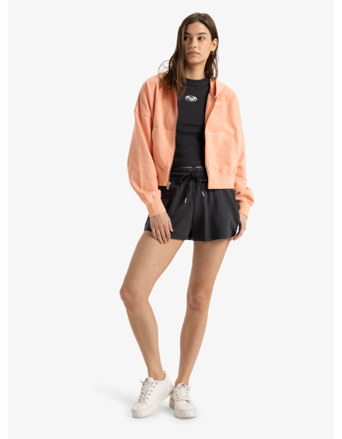 Poleron Roxy Sahara Vibes Mujer Naranjo-4