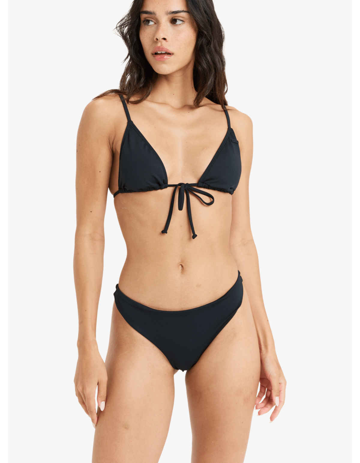 Bikini Bottom Roxy Beach Classics Tanga Negro-0