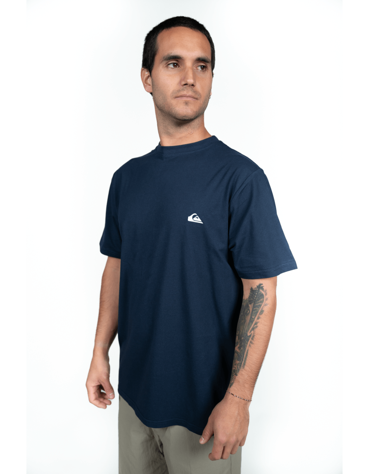 Polera Basica Quiksilver Azul-2