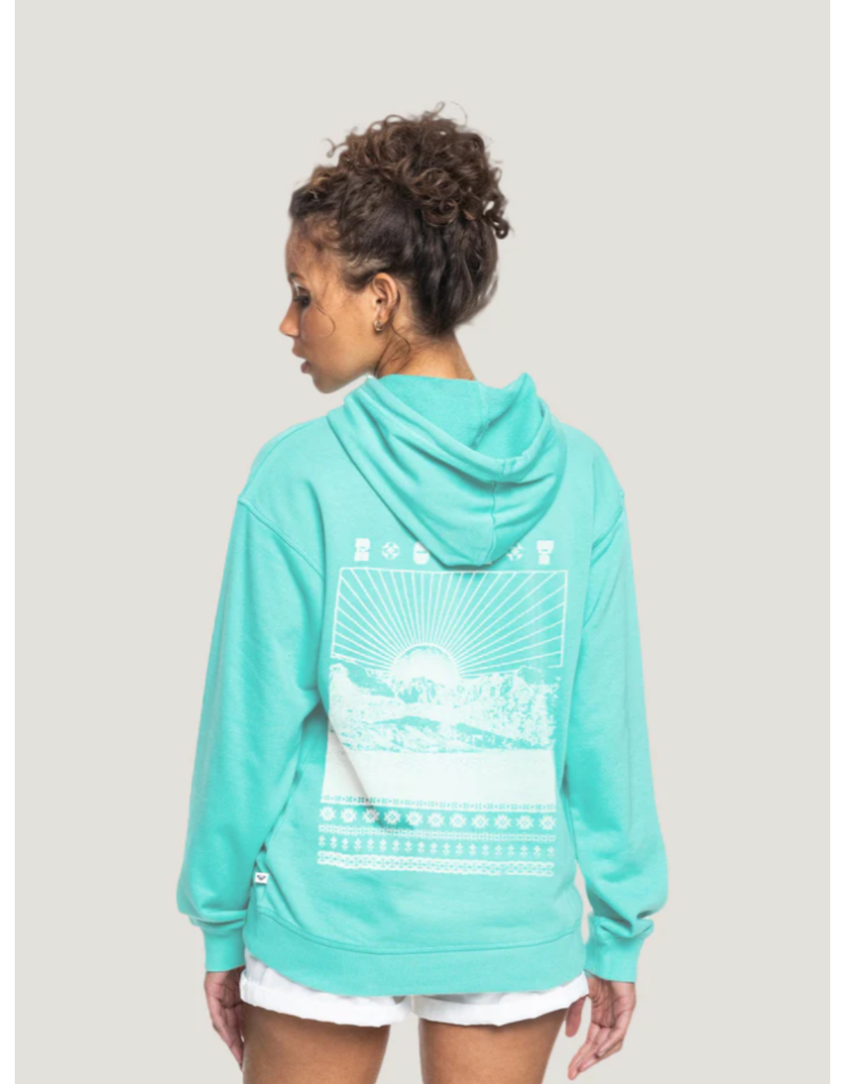 Poleron Roxy Morning Hike Mujer Azul-1