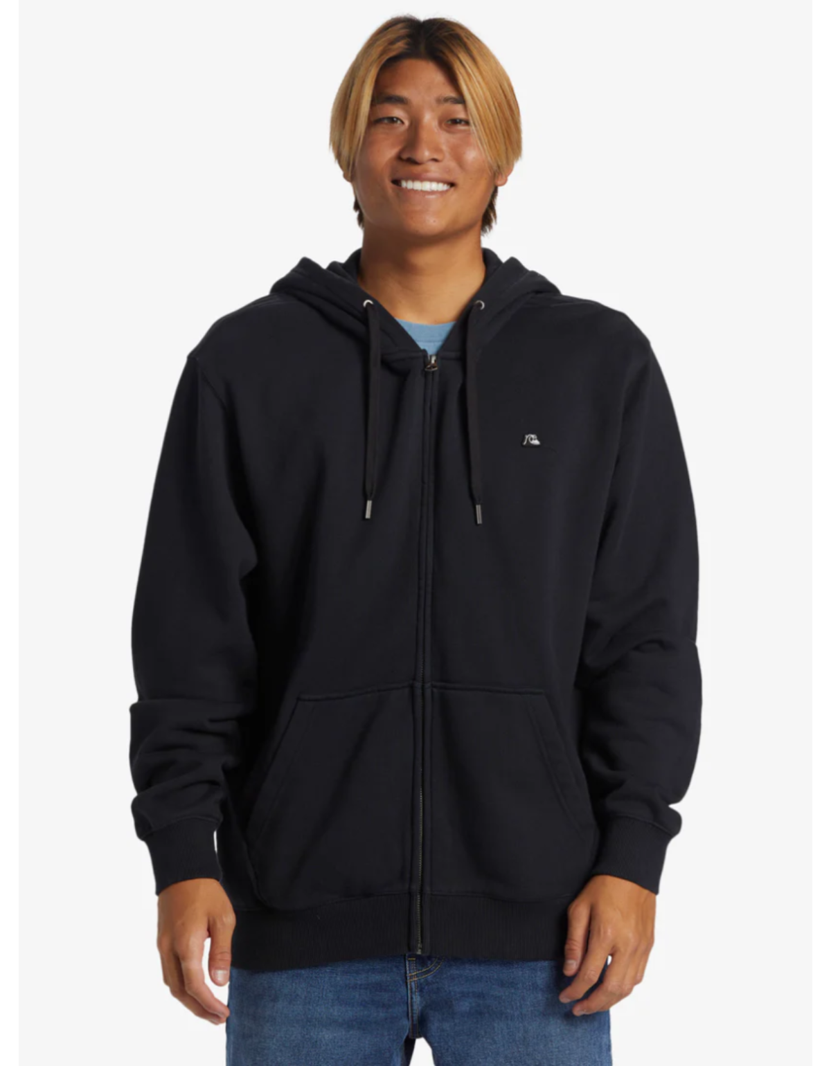 Poleron Quiksilver Dna Hombre Negro-0