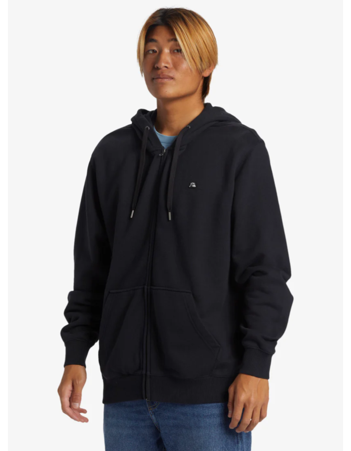 Poleron Quiksilver Dna Hombre Negro-1