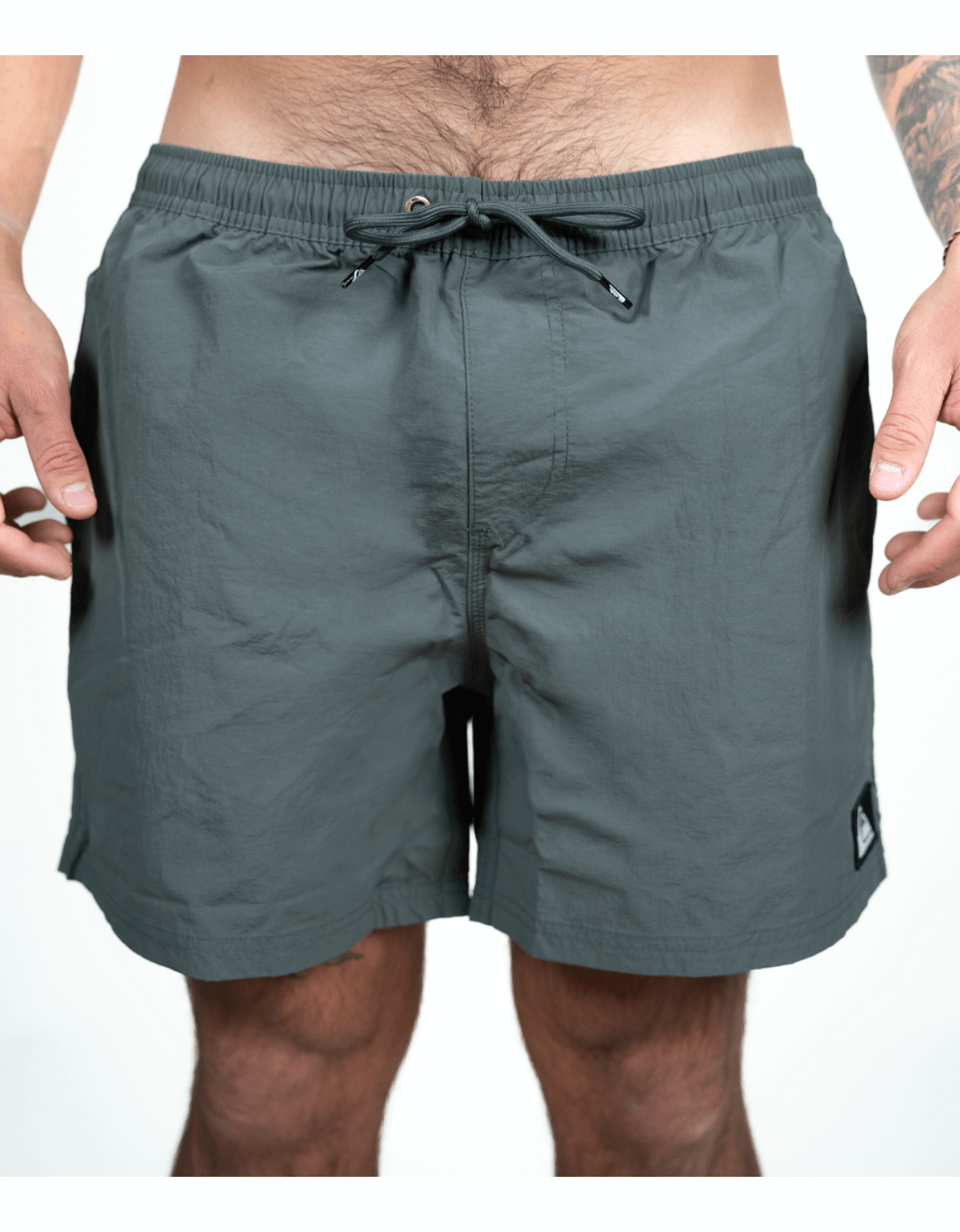 Traje de Baño Basic Volley Quiksilver Gris-0