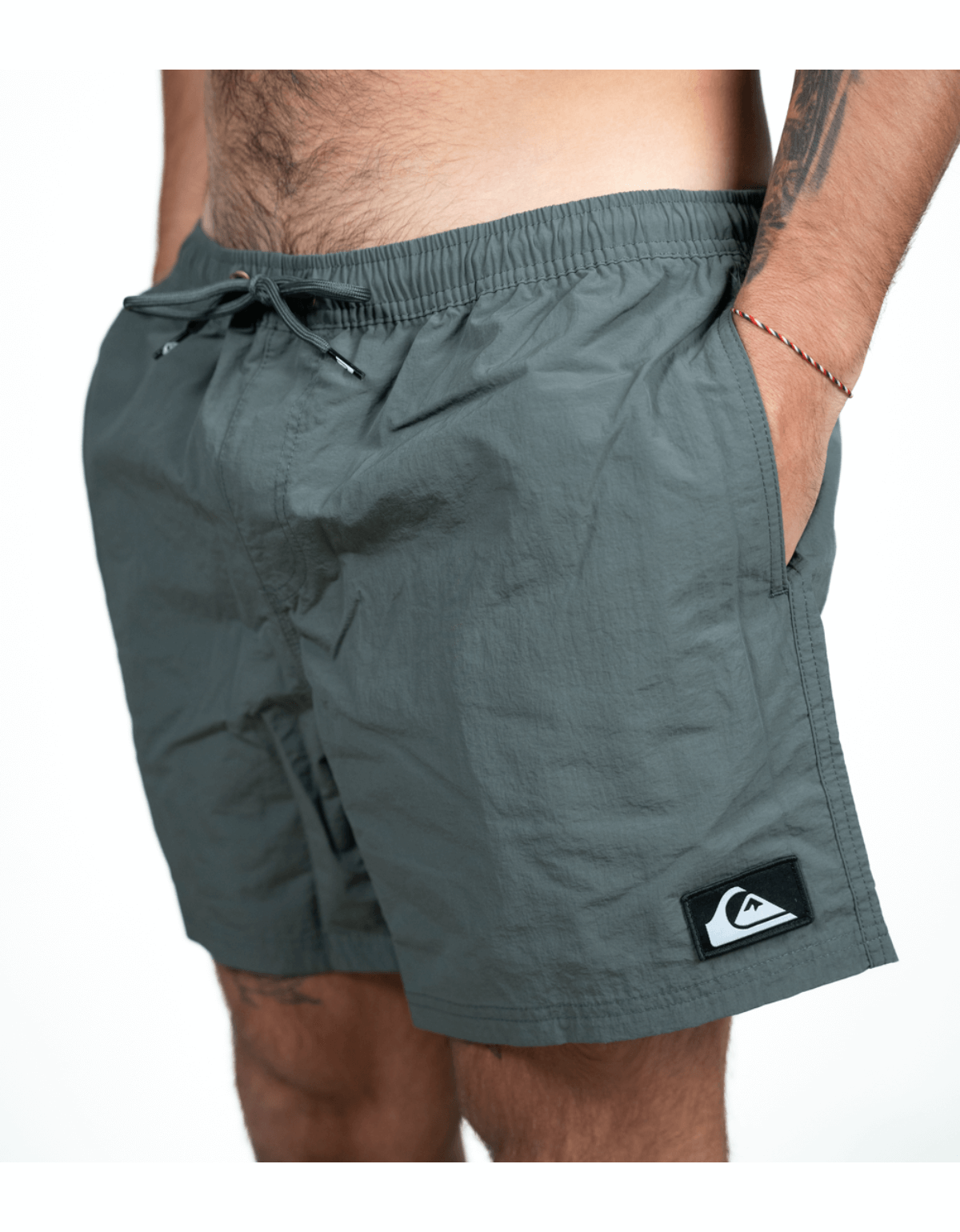 Traje de Baño Basic Volley Quiksilver Gris-2