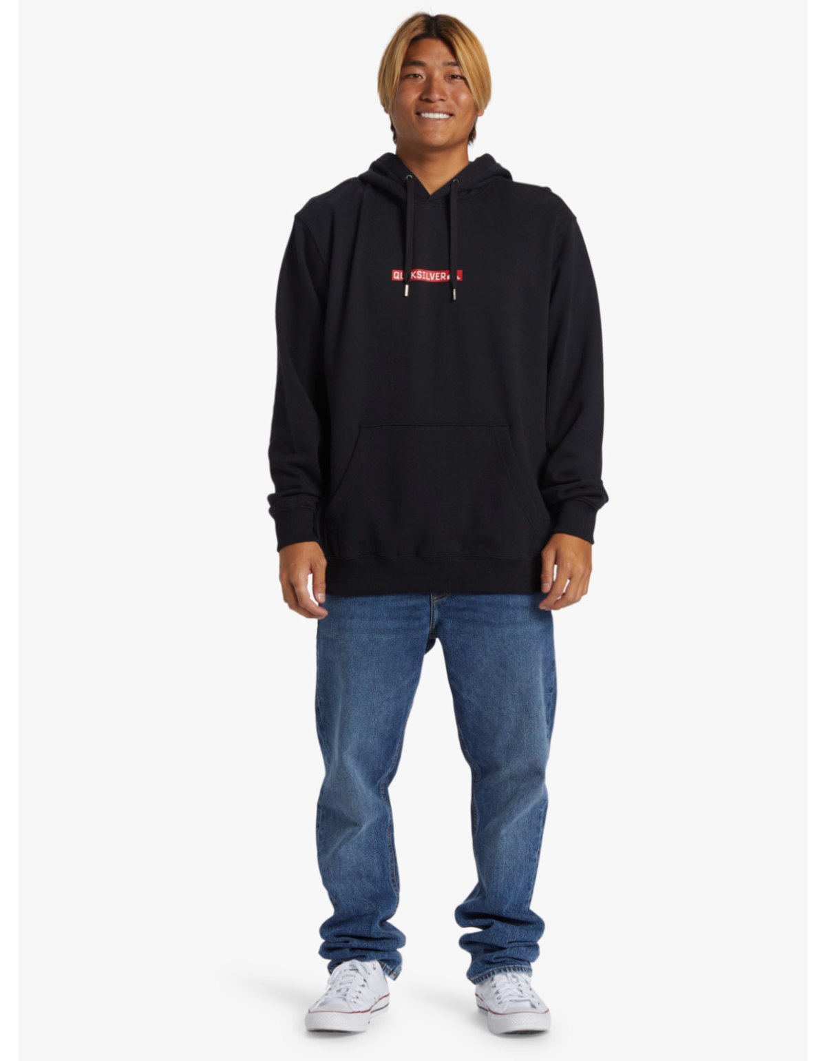 Poleron Quiksilver Dna Clicker Hombre Negro-3