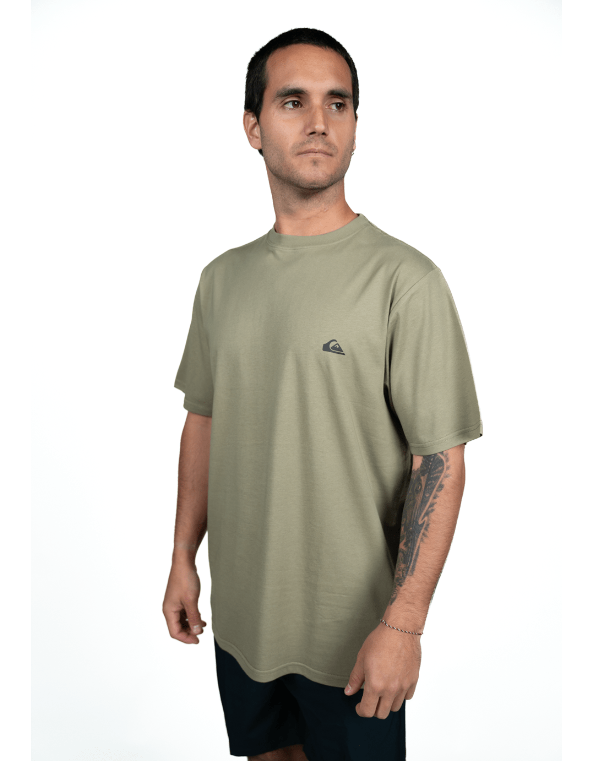 Polera Basica Quiksilver Verde-0