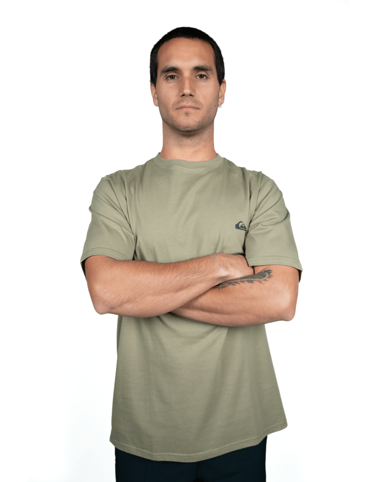 Polera Basica Quiksilver Verde-2
