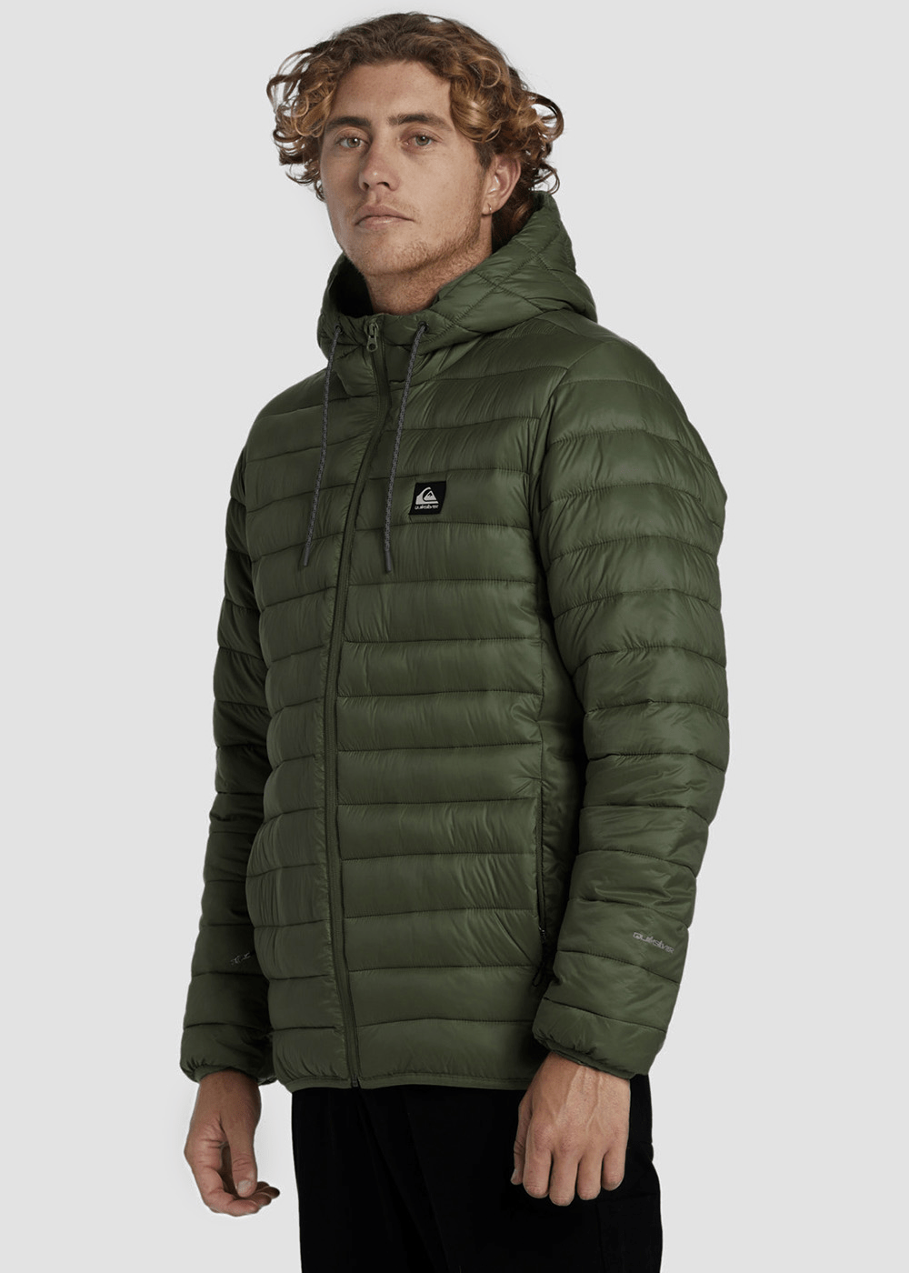 Chaqueta Quiksilver Scaly Hoodie Hombre Verde-1