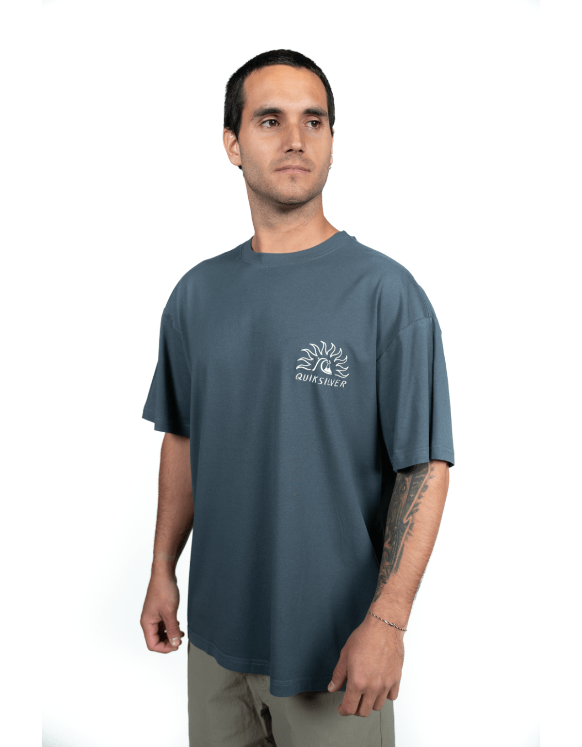 Polera Freedom Swell Quiksilver Gris-1