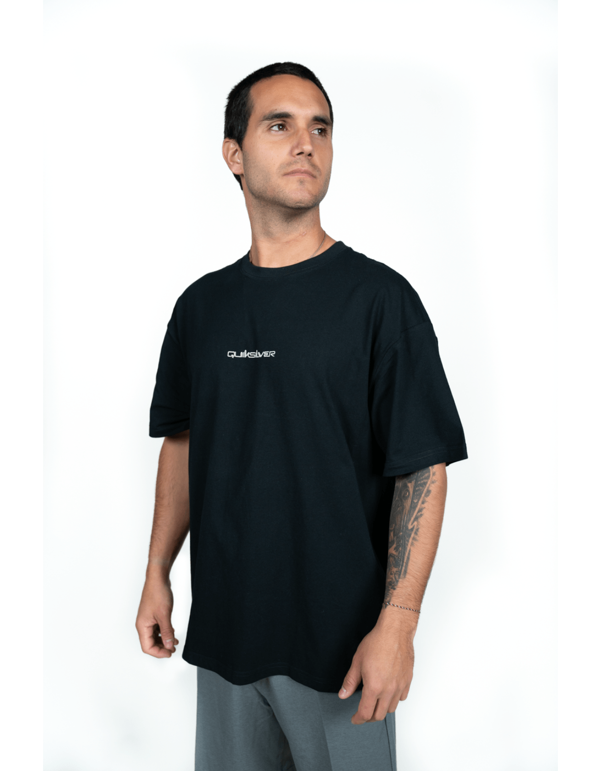 Polera DNA Omni Logo Quiksilver Negro-1