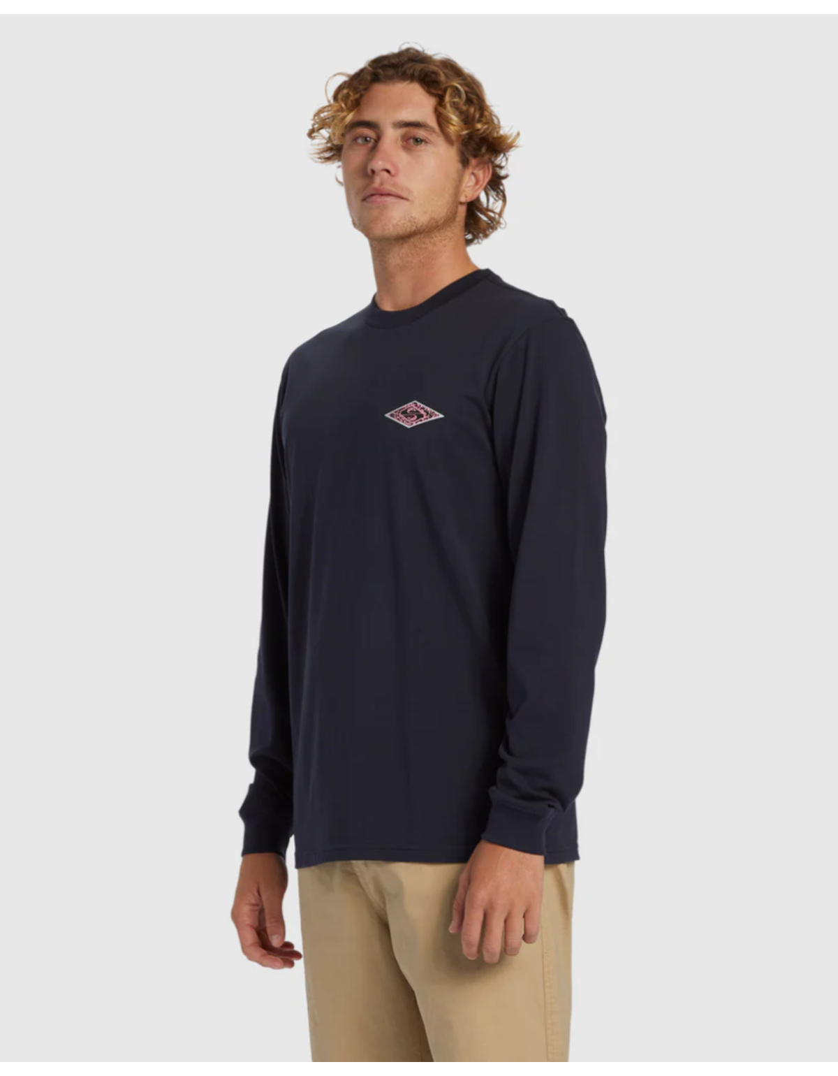 Polera Quiksilver Fossilized Hombre Azul-1