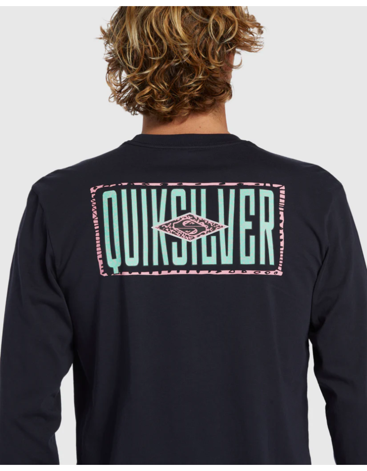 Polera Quiksilver Fossilized Hombre Azul-3