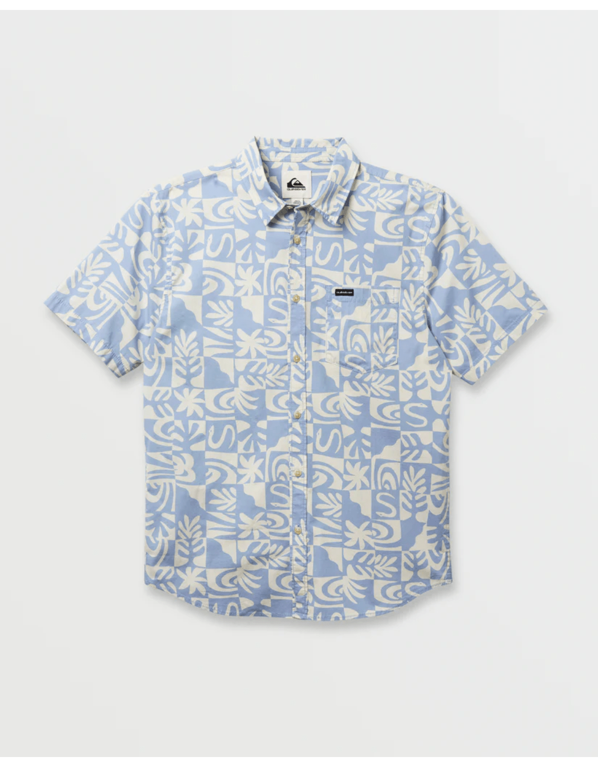 Camisa Quiksilver Terra Classic Stretch Ss Azul-2