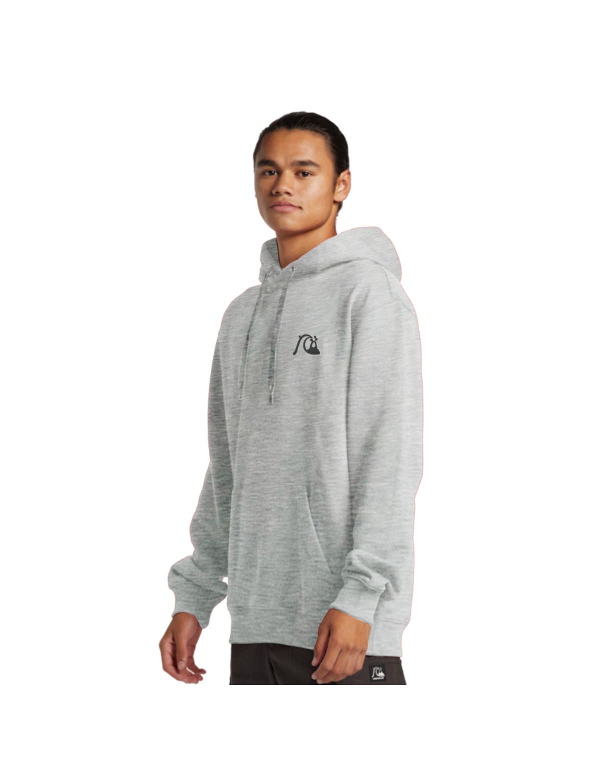 Poleron Quiksilver Dna Bubble Logo Hombre Blanco-2