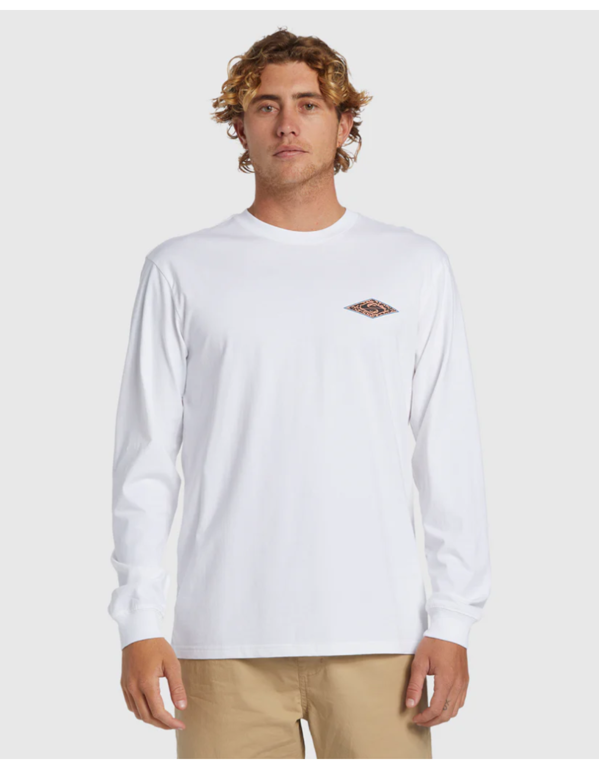 Polera Quiksilver Fossilized Hombre Blanco-0