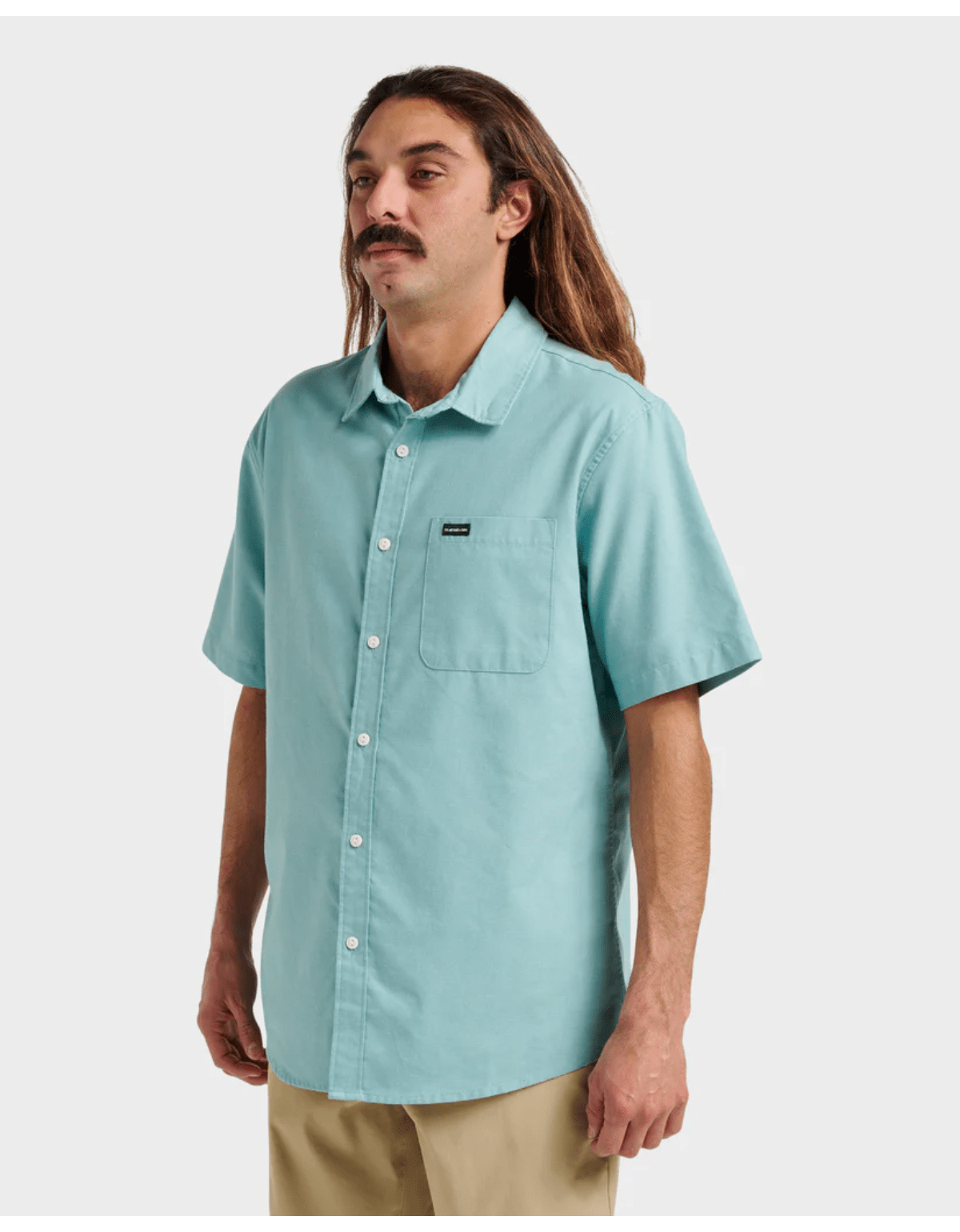 Camisa Quiksilver Shoreline Classic Ss Azul-1