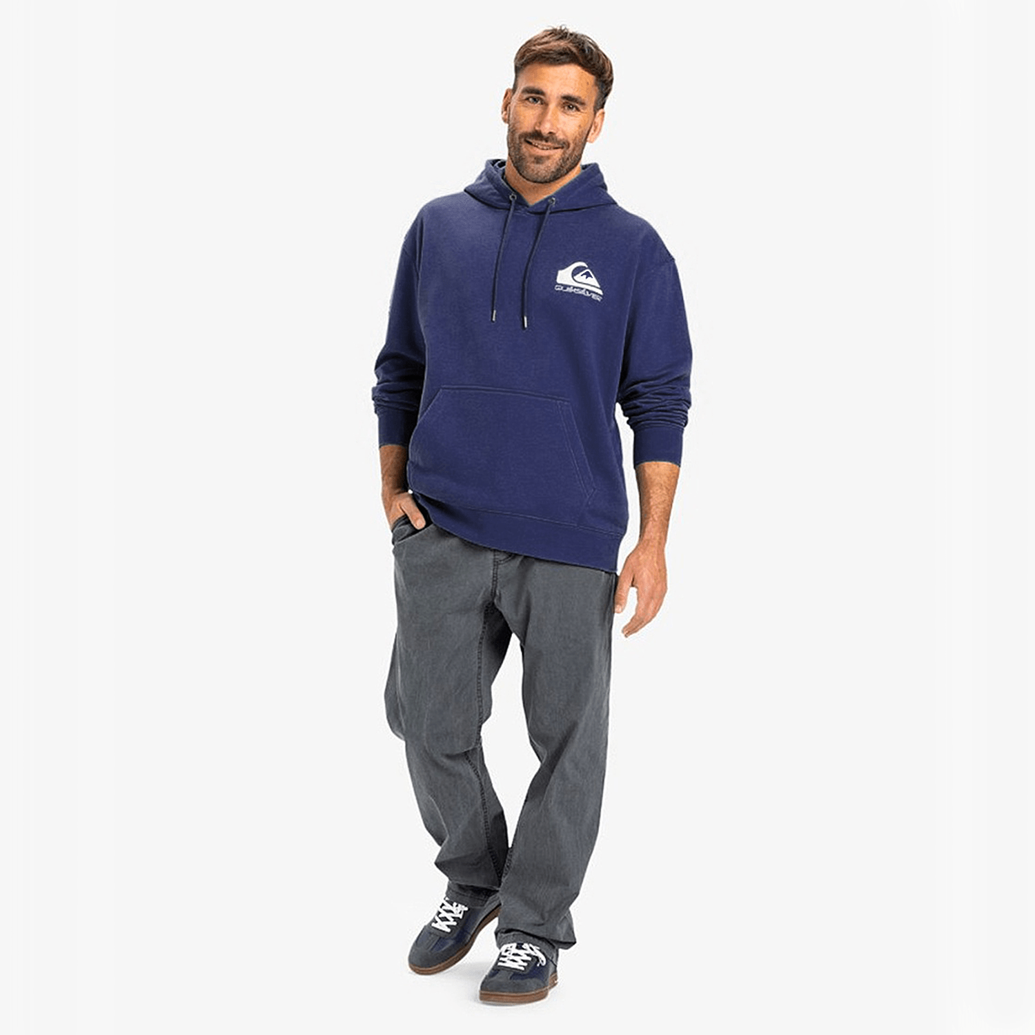 Poleron Hoodie Every Day Quiksilver Azul-2