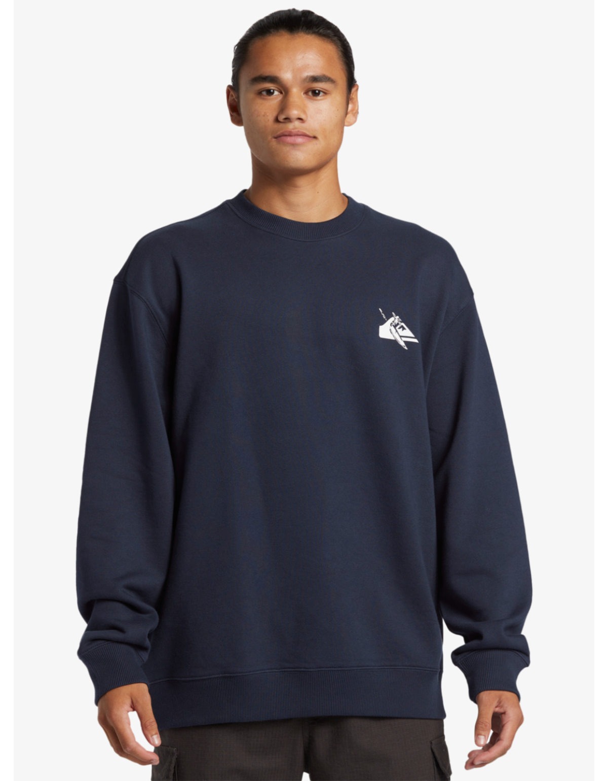 Poleron Quiksilver Dna Petroglyph Hombre Azul-0