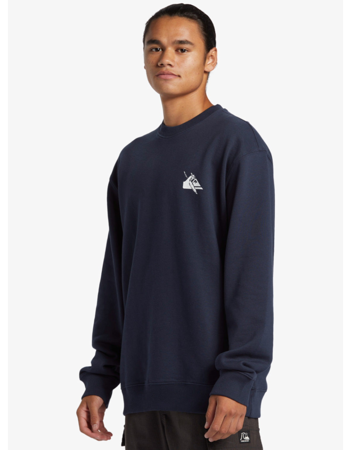 Poleron Quiksilver Dna Petroglyph Hombre Azul-1