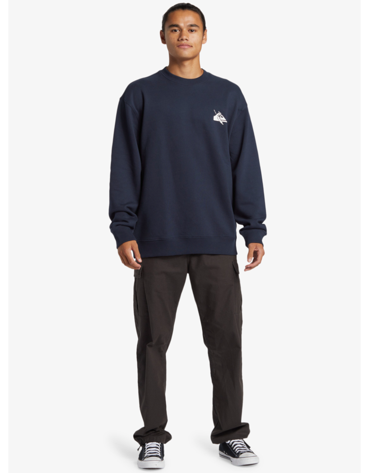 Poleron Quiksilver Dna Petroglyph Hombre Azul-3