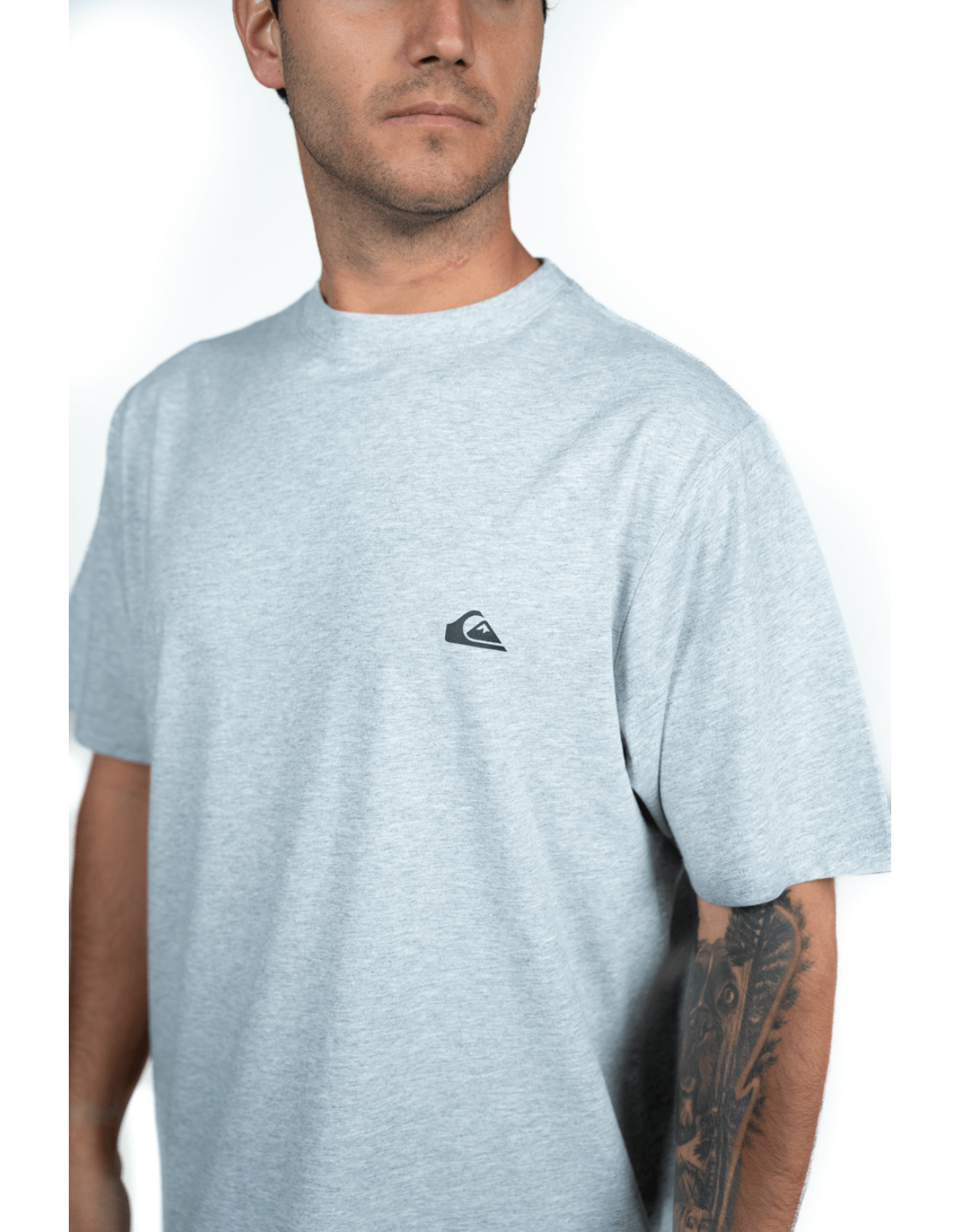 Polera Basica Quiksilver Gris-2