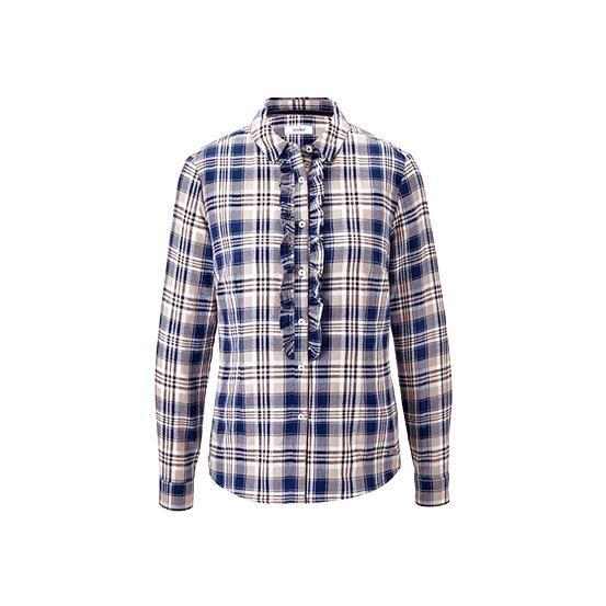 Blusa Cuadros Algodon Mujer-1