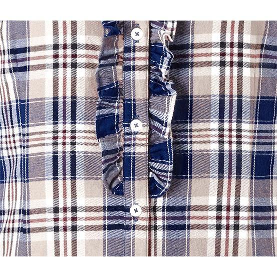 Blusa Cuadros Algodon Mujer-3