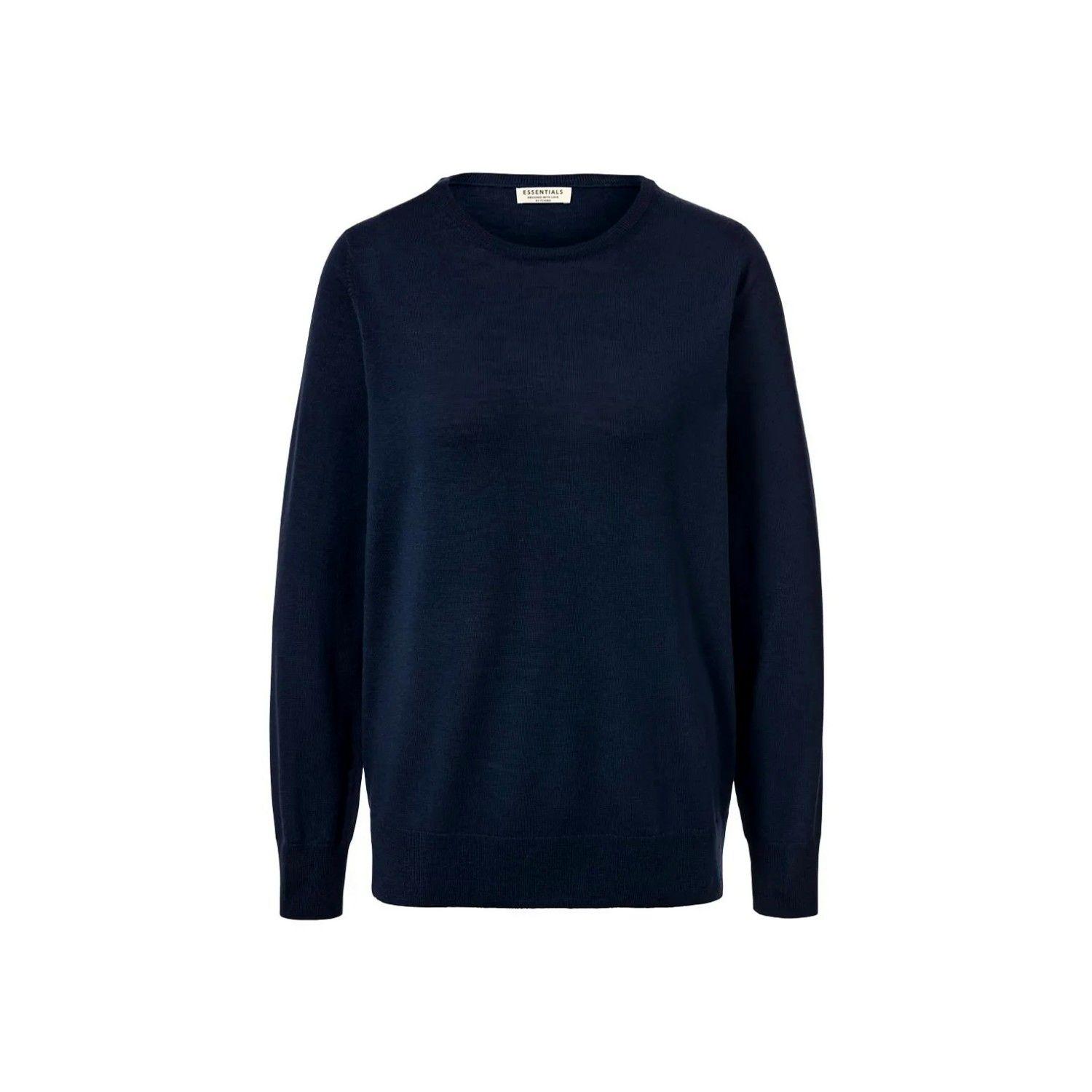 Sweter De Lana Merino Azul Mujer Tchibo-0