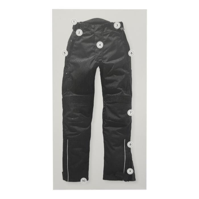 Pantalones de Motocicleta Negro Hombre-1