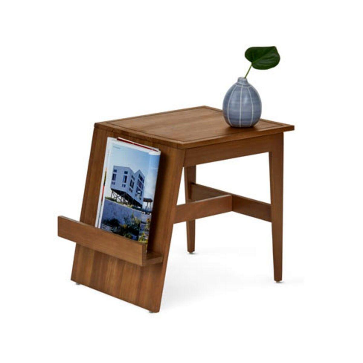 Mesa Auxiliar Con Revistero Madera-2