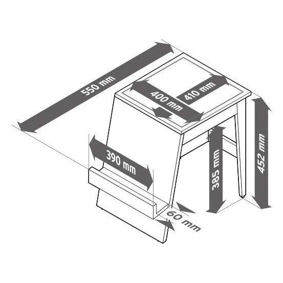 Mesa Auxiliar Con Revistero Madera-4