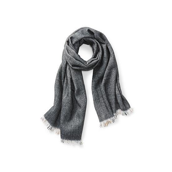 Bufanda Doble Cara Beige-Negro-Blanco Mujer-1
