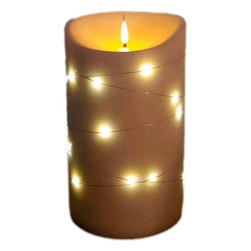 LED Con Vela De Cera Auténtica XL Tchibo-1