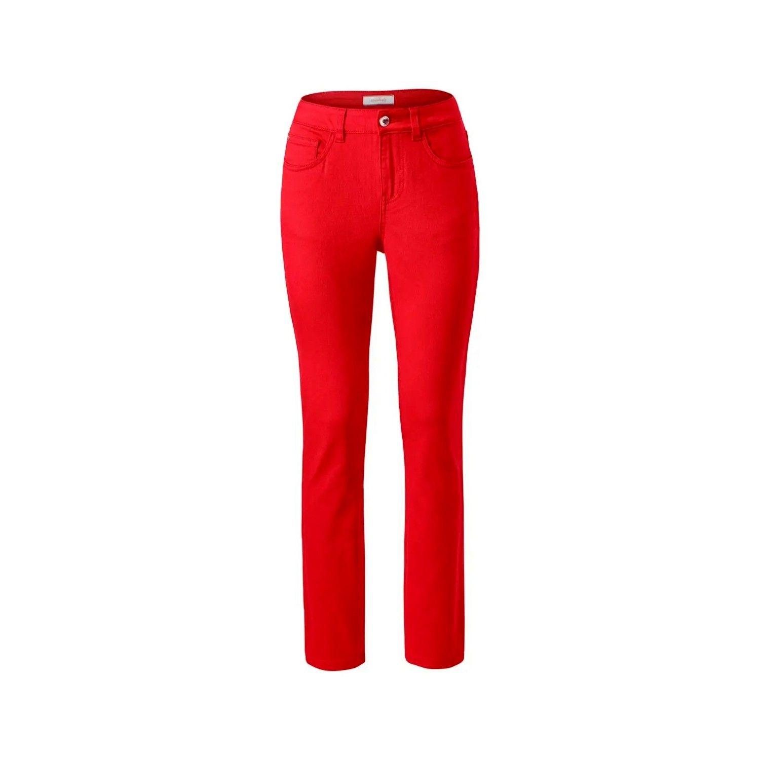 Jeans Elasticados Rojo Mujer Tchibo-0