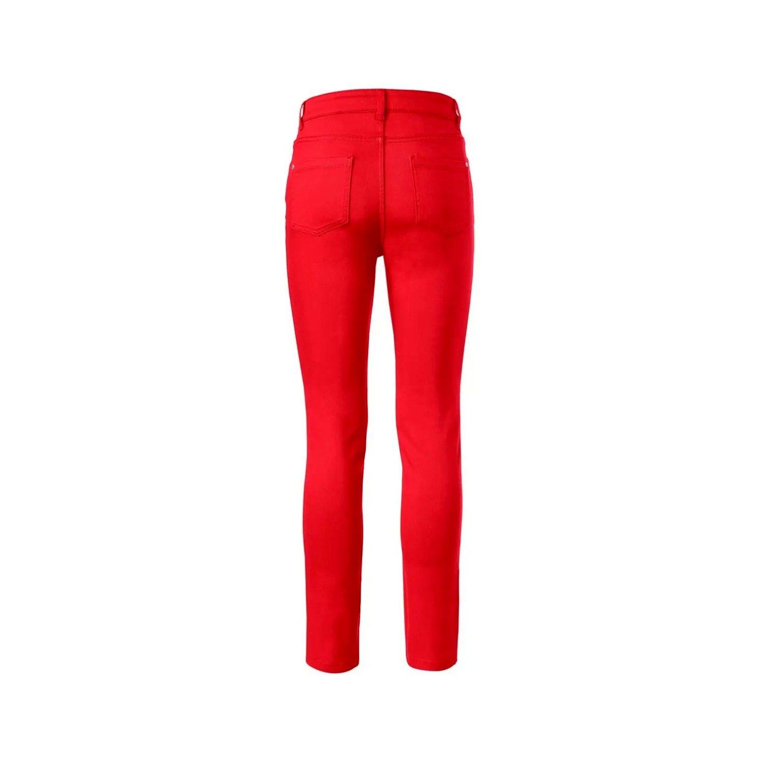 Jeans Elasticados Rojo Mujer Tchibo-1