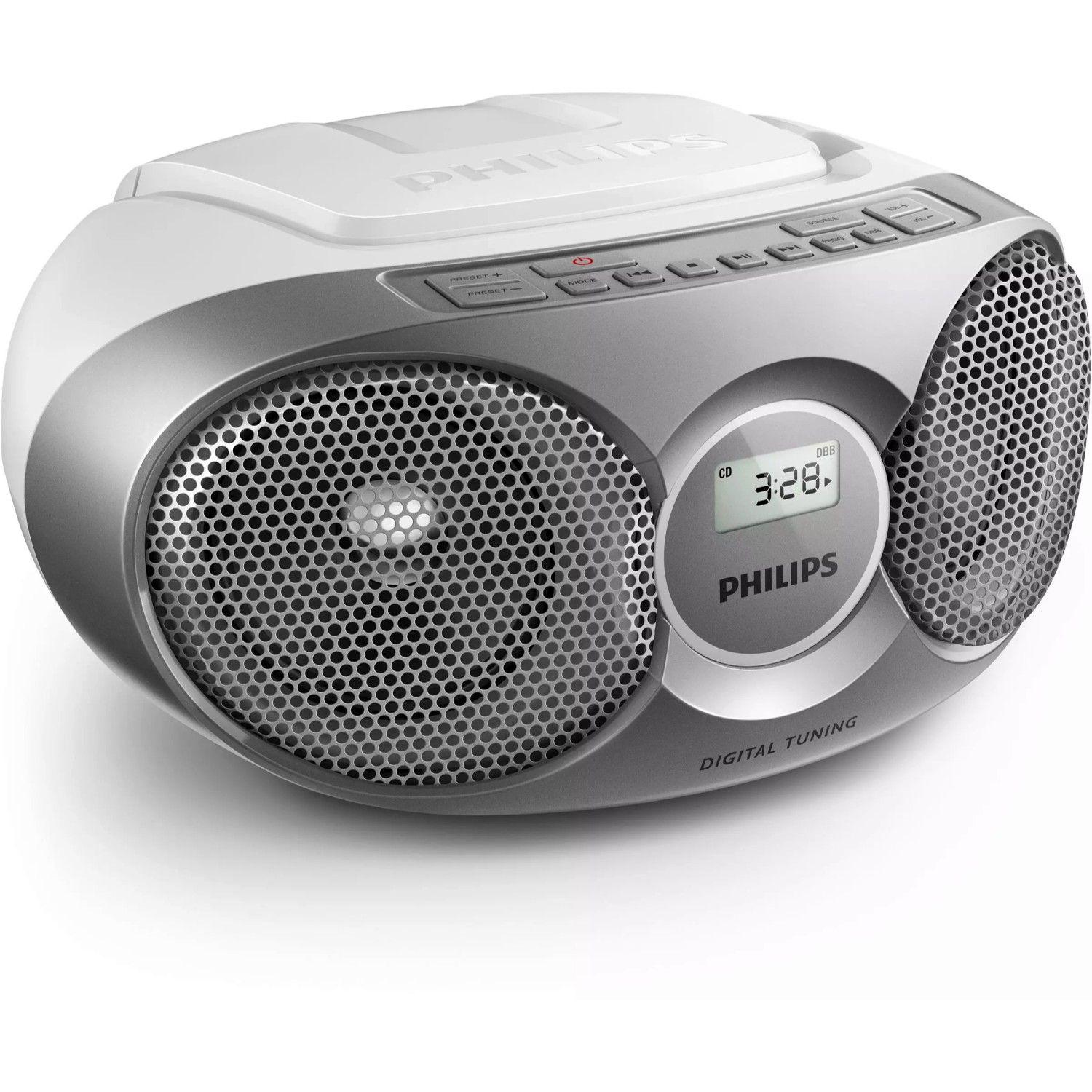 Radio CD Portátil Philips AZ215R/12 Rojo Tchibo-0