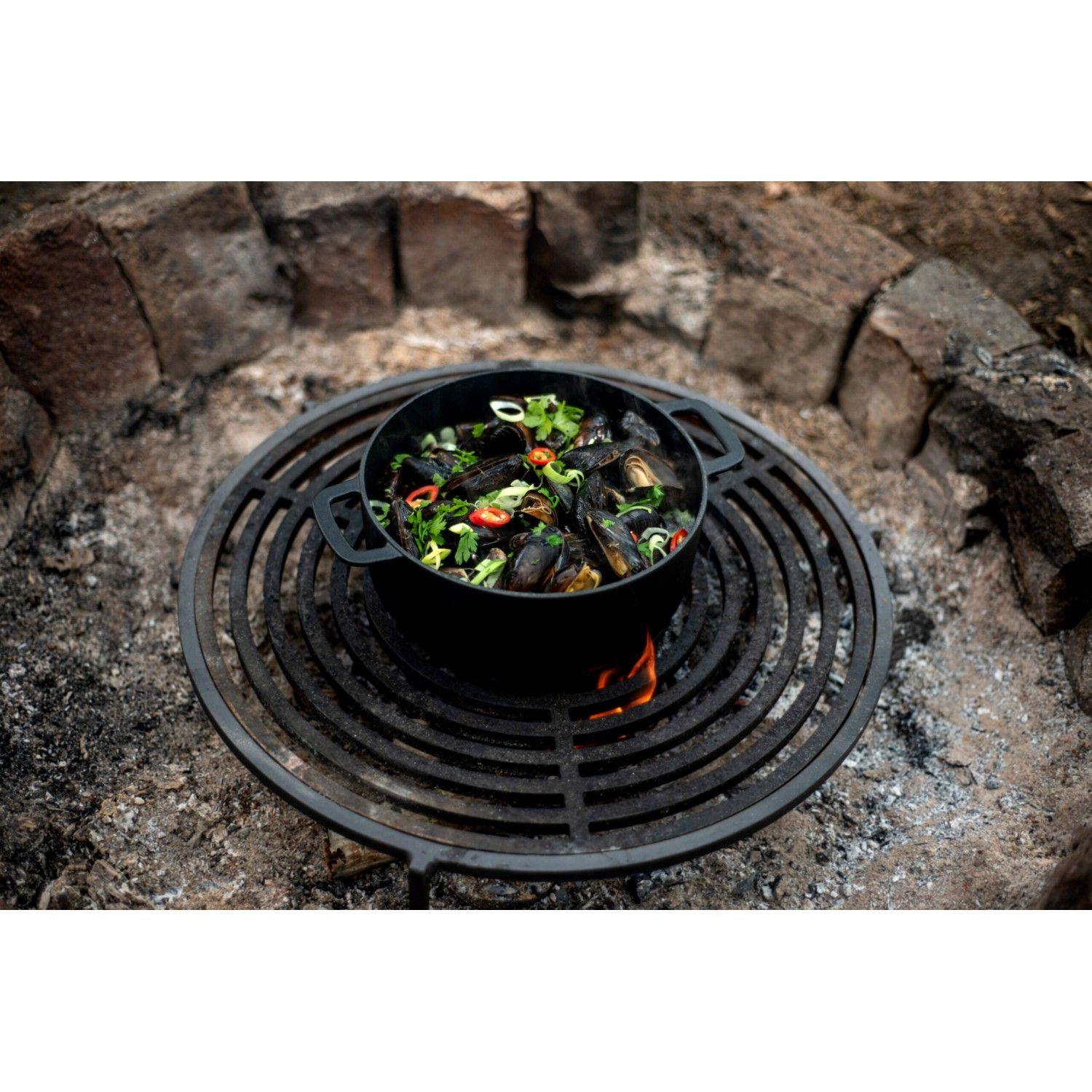 Olla Holandesa Fierro Fundido 24 cm Negro Tchibo-4