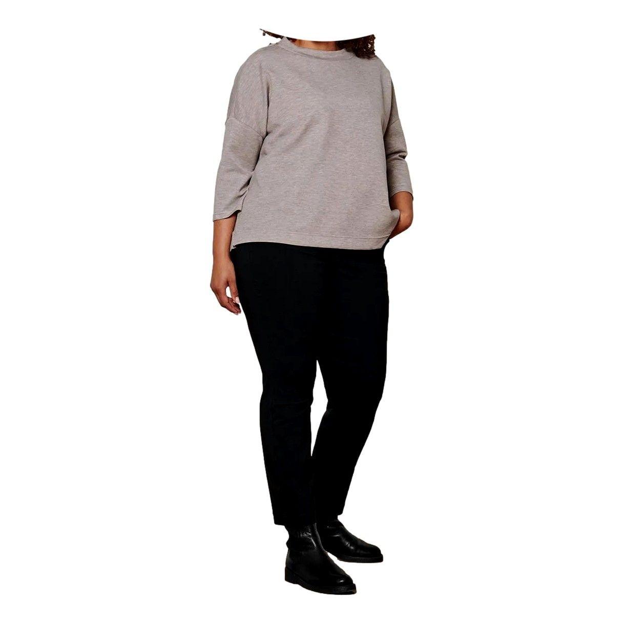 Sudadera Mangas 3/4 Taupe Mujer Tchibo-3