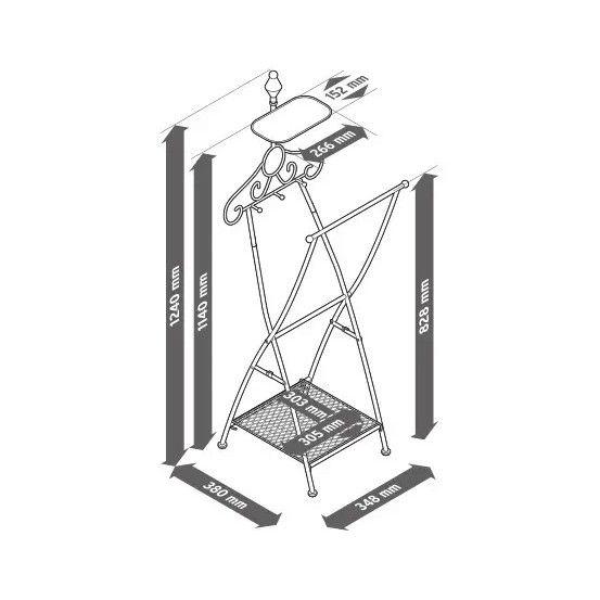 Percha Plegable Para Ropa Y Accesorios Blanco-6