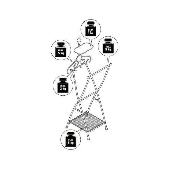 Percha Plegable Para Ropa Y Accesorios Blanco-7