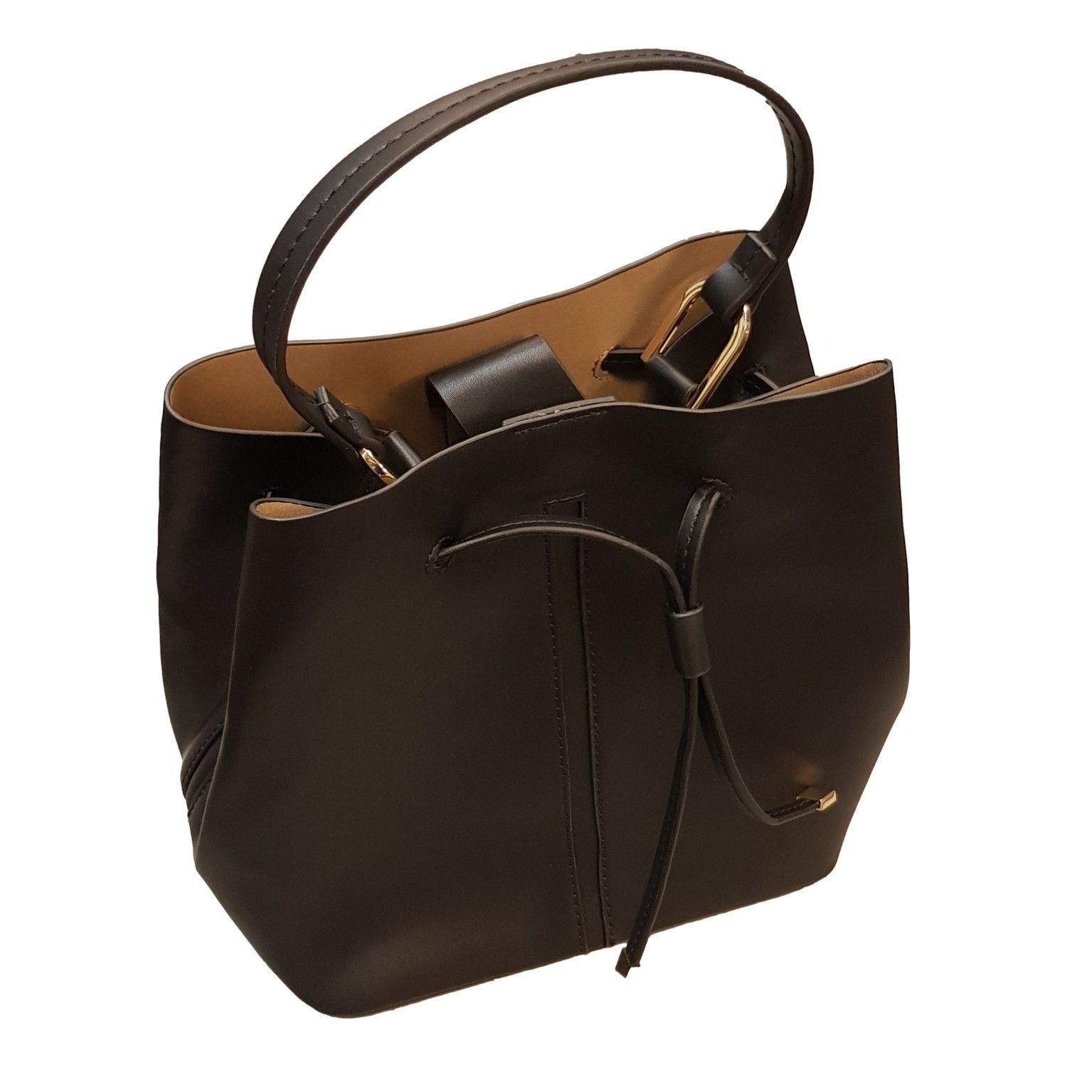 Bolso Cartera "Bucket Bag" Negro Mujer-1