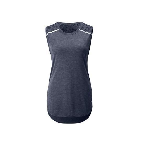 Top largo Deporte Mujer Gris-3
