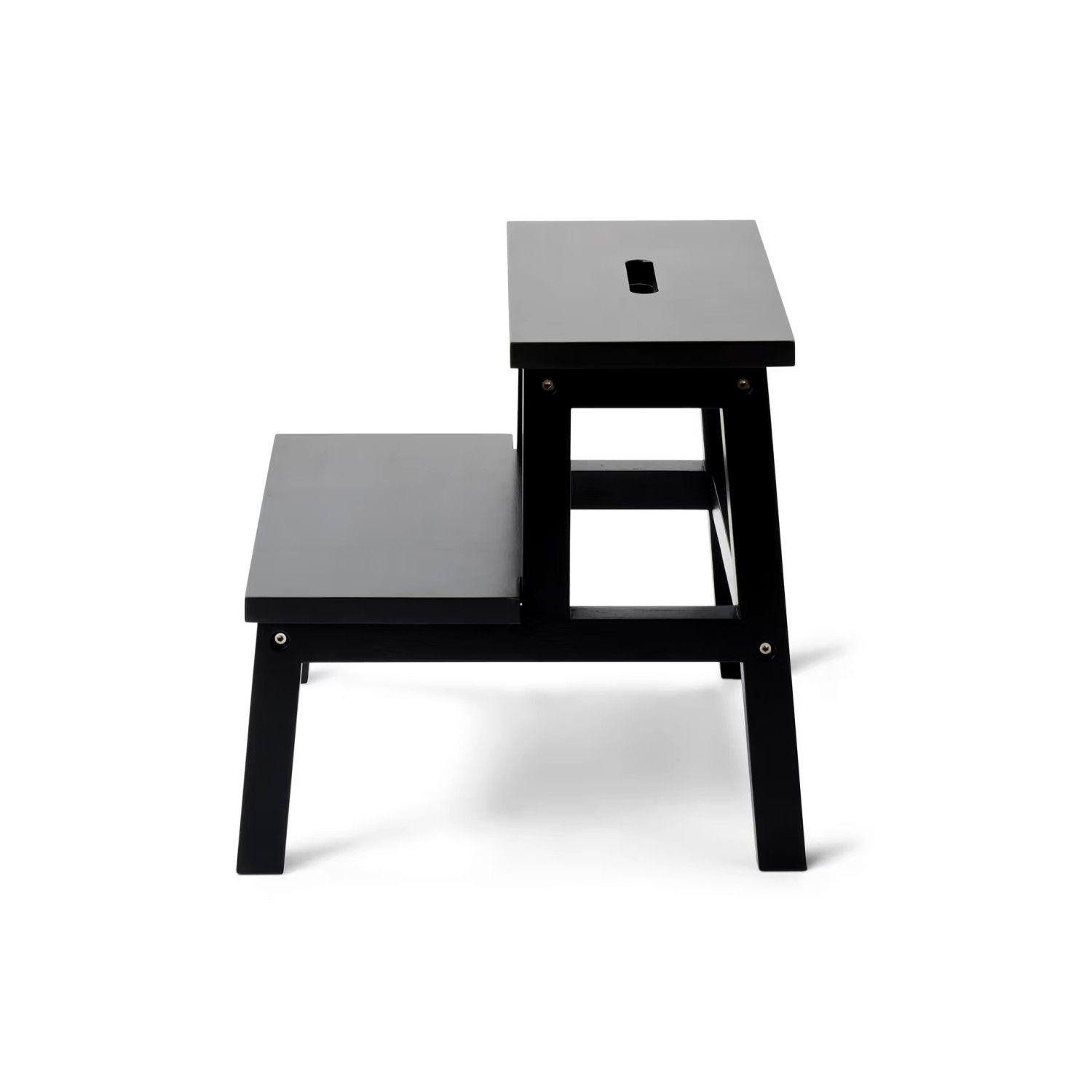 Piso Con 2 Peldaños Madera Negro Tchibo-2