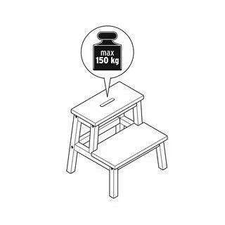 Piso Con 2 Peldaños Madera Negro Tchibo-4